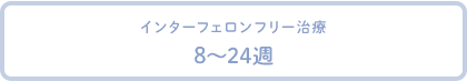 インターフェロンフリー治療 8～24週